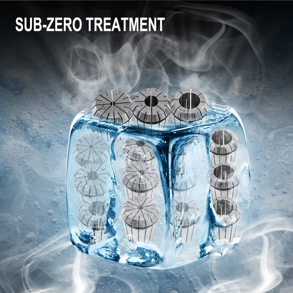 Vevor 15 Stk. Spannzangenfutter Fräsen Spannzangen Graviermaschine Mt3 Er40 Cnc