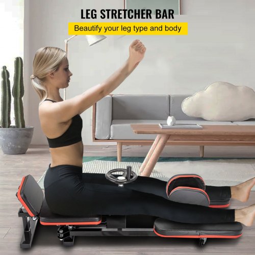 Beinspreizer / Spagattrainer Mechanisch – Verstellbar Bis 180°, Mit Rückenlehne & Rädern, Für Tanz & Kampfsport
