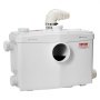 VEVOR lifting station 1200 W, 180 L/min flow rate, 10 m delivery head, wastewater pump with 4 water inlets, sewage lifting station for toilet, basement, shower, sink, laundry room, bathtub