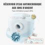 VEVOR Hebeanlage, 700 W, 9600 l/h Durchfluss, 10 m Förderhöhe, Zerkleinerer-Abwasserpumpe mit 3 Wassereinlässen für Toilette, Keller, Küche, Waschbecken, Badewanne, Abwasserentsorgung, Aufspülmaschine