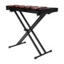 VEVOR Glockenspiel, 32 Noten, professionelles Xylophon-Schlaginstrument aus Holz, mit höhenverstellbarem Ständer aus Kohlenstoffstahl, 4 Schlägeln, Tragetasche, Musikinstrumenten-Set für Anfänger