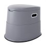 VEVOR 5 L Campingtoilette mit Toilettenpapier- und Handyhalter, Tragbare Campingtoilette 500 x 467 x 400 mm Reisetoilette Nottoilette Weiße Toiletten 136,1 kg Gewichtstragfähigkeit Wohnmobiltoilette