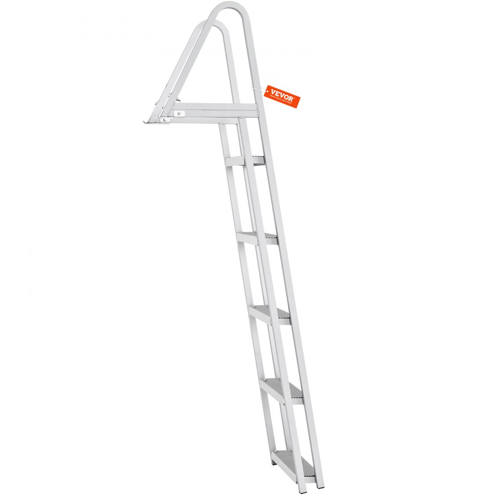 VEVOR Badeleiter Bootsleiter abnehmbar 5 Stufen 159kg Traglast 610x455x1825mm