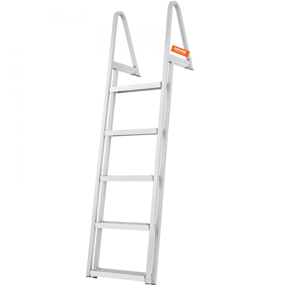 VEVOR Badeleiter Bootsleiter abnehmbar 5 Stufen 159kg Traglast 610x455x1825mm