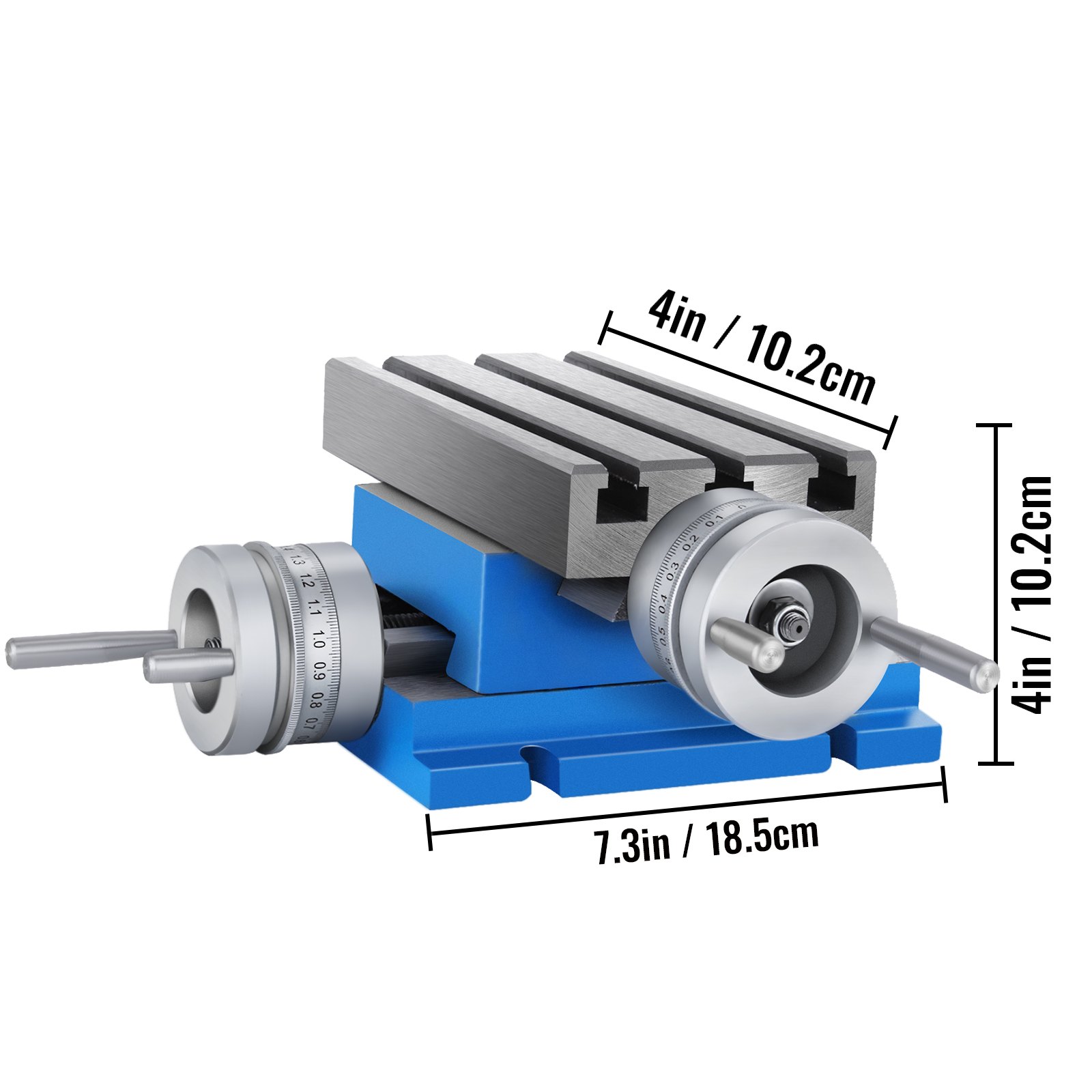 VEVOR MX-75 multifunktions Fräs-Arbeitstisch 185 x 100 mm Fräsen Arbeitstisch X 80 mm Y 75 mm Kreuztisch Tischbohrmaschine für Bohr- und Fräsmaschinen (MX-75)