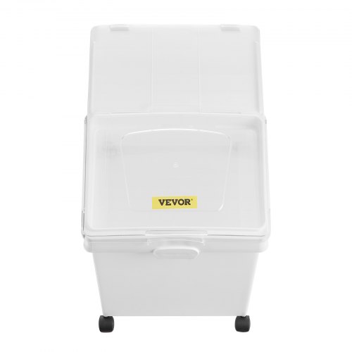 VEVOR Mehl und Reis Behälter Kapazität 25 kg, 3 Stück Aufbewahrungsbox Küche 35,5 x 50 x 45 cm, dreifach Vorratsdosen weiß Speicherung für Getreide und anderen Trockenwaren