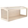 VEVOR Wooden Hamster Cage 1220 x 510 x 510 mm 270° Viewing Hamster Habitat, Chewproof Acrylic Small Animal Cage with Openable Top, Large Pet Enclosure for Syrian/Dwarf Hamsters, Guinea Pigs & Gerbils