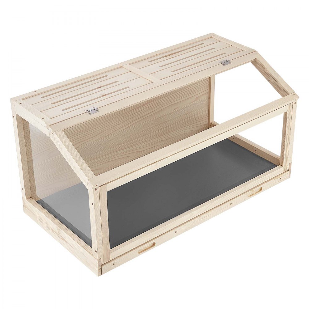 VEVOR Hamsterkäfig Nagerkäfig Nagarium Hamstergehege Holz 1000x520x505 mm, 270°-Sichtfenster Nagersicherer mit Deckel Belüftung für Goldhamster Zwerghamster Meerschweinchen Rennmäuse