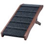 VEVOR Hunderampe Holz 89 cm Haustierrampe Einstiegshilfe 32-42 cm Faltbar, für Kleine & Ältere Hunde zum Hochklettern auf Sofa & Couch, bis 90,7 kg Belastbar, mit Rutschfester Filzoberfläche & Griff