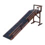 VEVOR Hunderampe Holz 188 cm Haustierrampe Einstiegshilfe Gefälle von 22°, für Kleine & Ältere Hunde zum Einstieg auf Sofa & Couch, 90,7 kg, mit Seitenleisten, Rutschfester Filzoberfläche & Plattform