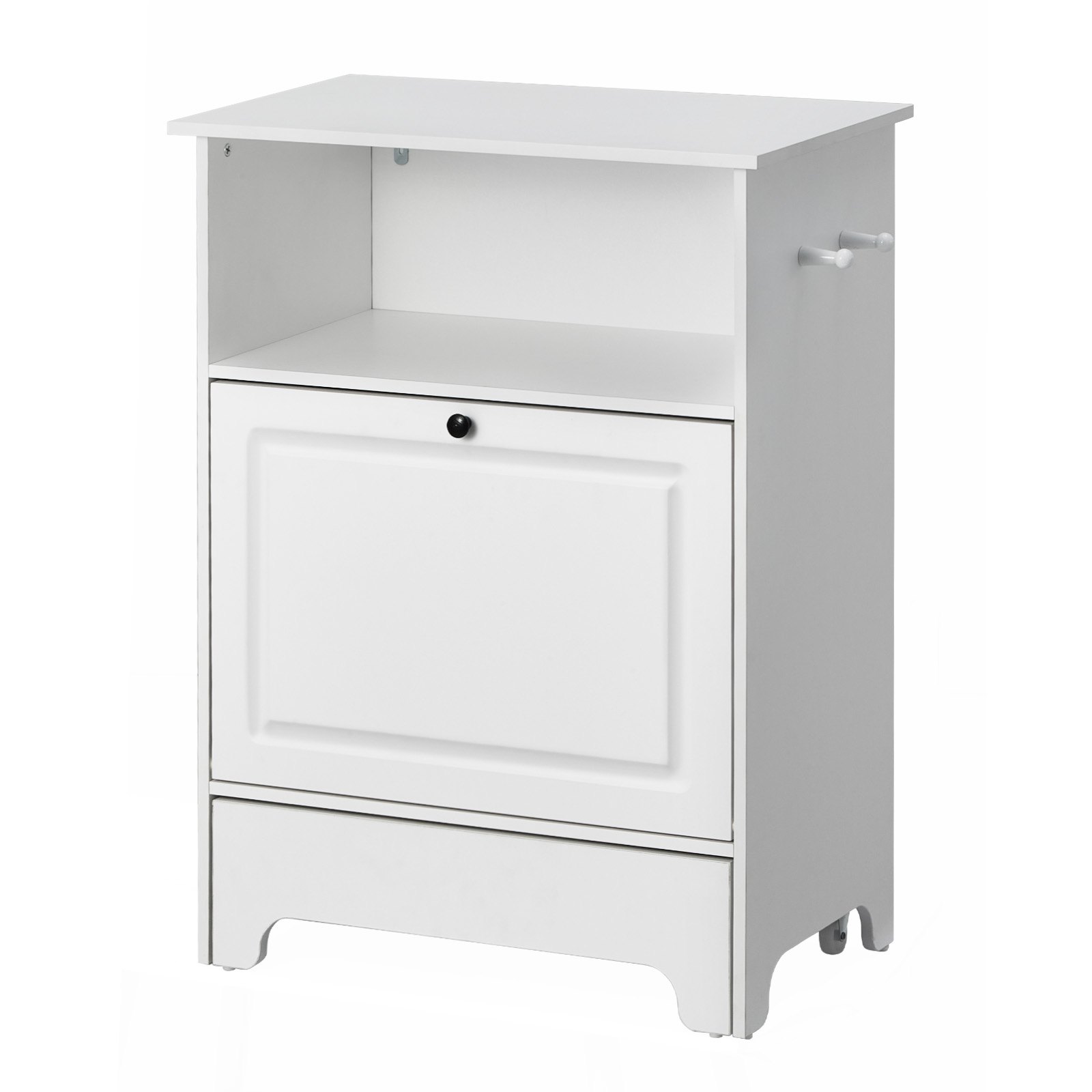 VEVOR Hunde Schrank Futterstation mit 2 Edelstahlnäpfen 60 x 35 x 80 cm, erhöhte Hundenäpfe mit Stauraum, Tierfutterschrank, Futternapf, Fressnapf, Hundenapfständer, Napfbar, Hundebar für kleine Hunde