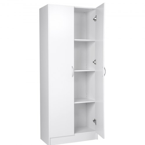 VEVOR Küchen-Vorratsschrank, 1529 mm Vorratsschrank für Lebensmittel, 50 kg, Freistehender Vorratsschrank mit 3 Regalen (2 Verstellbar), Vorratskammer aus Holzwerkstoff für Küche, Esszimmer