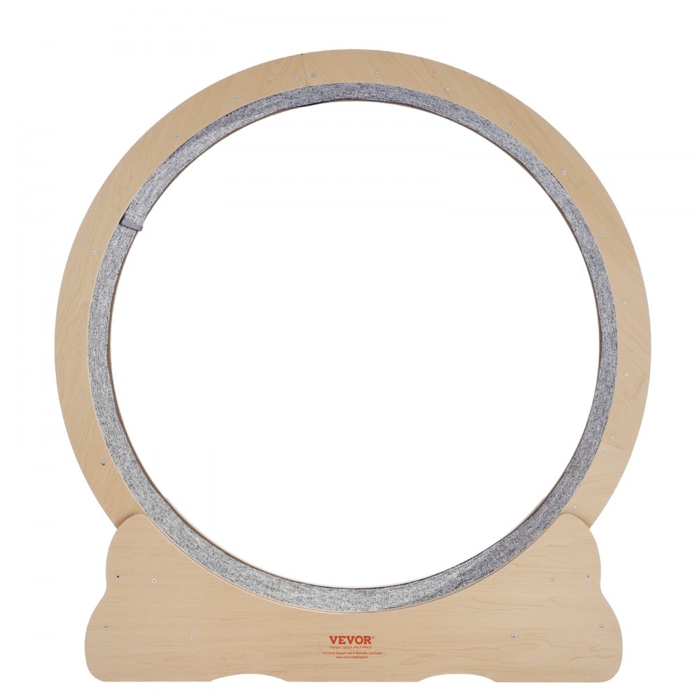 VEVOR Katzenlaufrad, 1100 mm, Katzenlaufband, mit abnehmbarem Laufband, Katzen-Teaser zum Laufen, Gehen, Training, geeignet für die meisten Katzen bis zu 11,3 kg, Katzen Laufrad, Holzfarbe