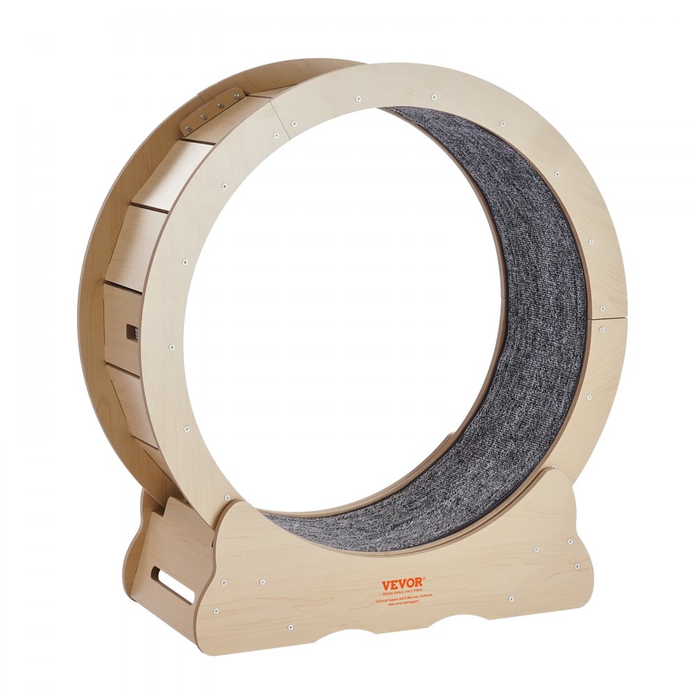 VEVOR Katzenlaufrad, 750 mm, Katzenlaufband für den Innenbereich, mit abnehmbarem Laufband, Katzen-Teaser zum Laufen, Gehen, Training, Laufrad Katzen, geeignet für die meisten Katzen bis zu 3,6 kg