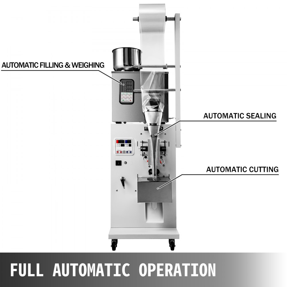 1-50g Automatisch Abfüllmaschine Dichmaschine Puderteilchen Getreide Partikel