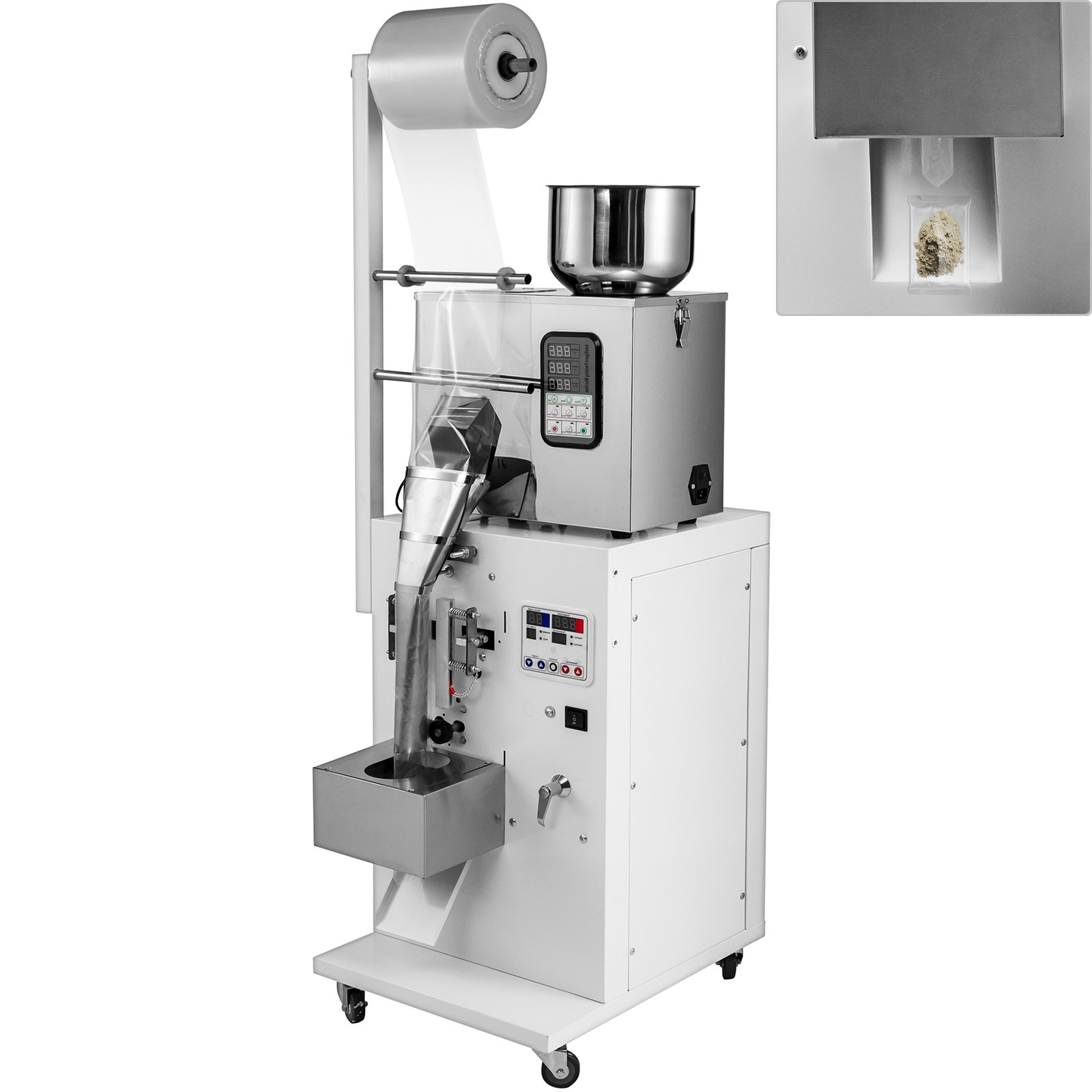 1-50g Automatisch Abfüllmaschine Dichmaschine Puderteilchen Getreide Partikel