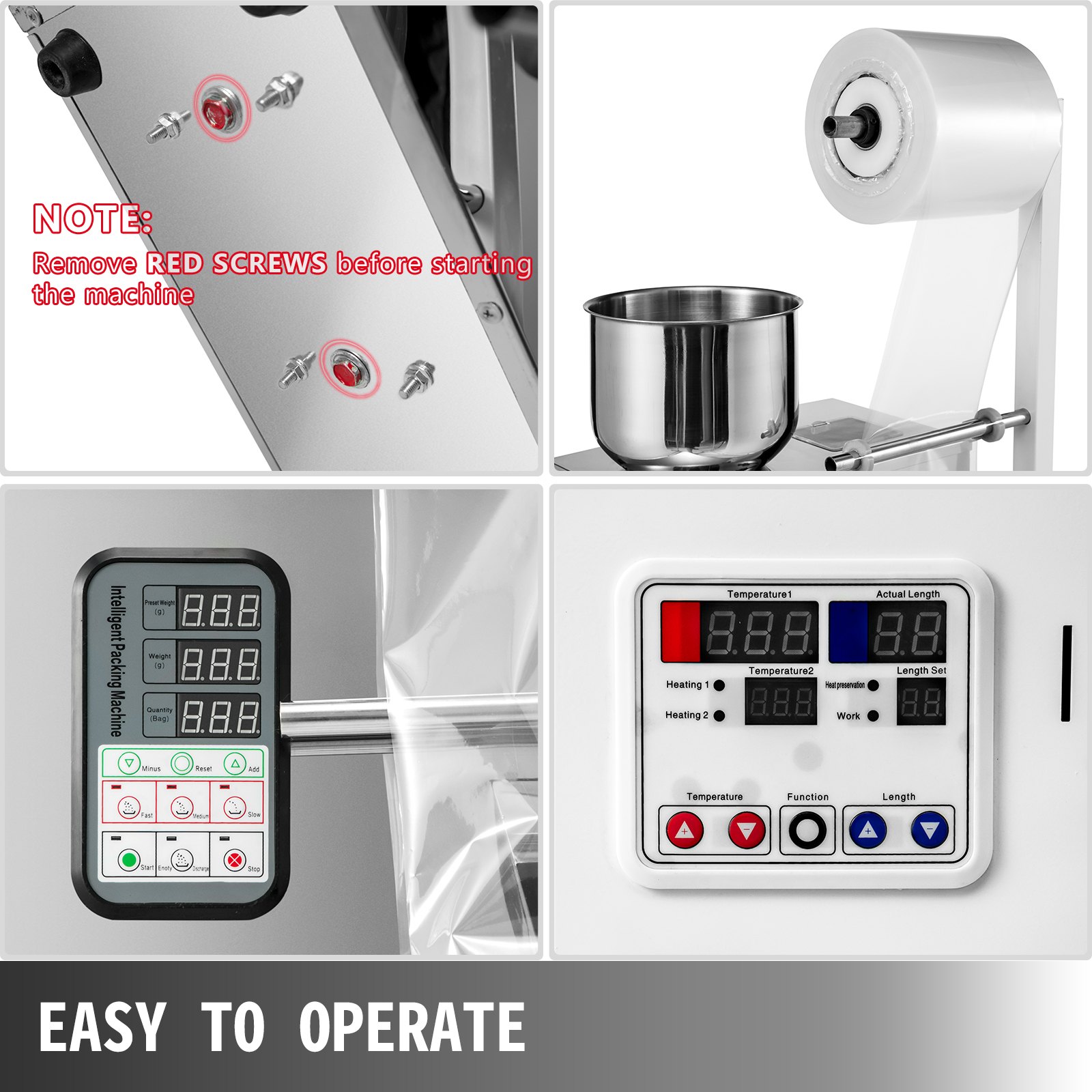 1-50g Automatisch Abfüllmaschine Dichmaschine Puderteilchen Getreide Partikel