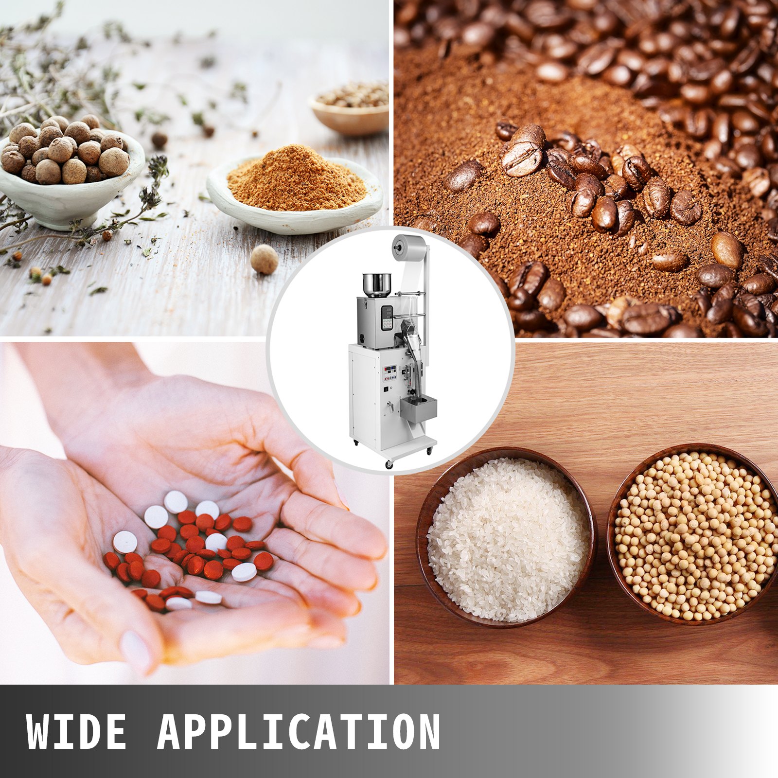 1-50g Automatisch Abfüllmaschine Dichmaschine Puderteilchen Getreide Partikel