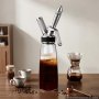 VEVOR Nitro-Cold-Brew-Kaffeemaschine 0,5 L Edelstahl Nitro-Kaffeespender Ideal für Cold-Brew-Coffee, Bier und Sahne, ohne Stromanschluss mit Selbstschließfunktion Druckentlastung und Edelstahlteilen