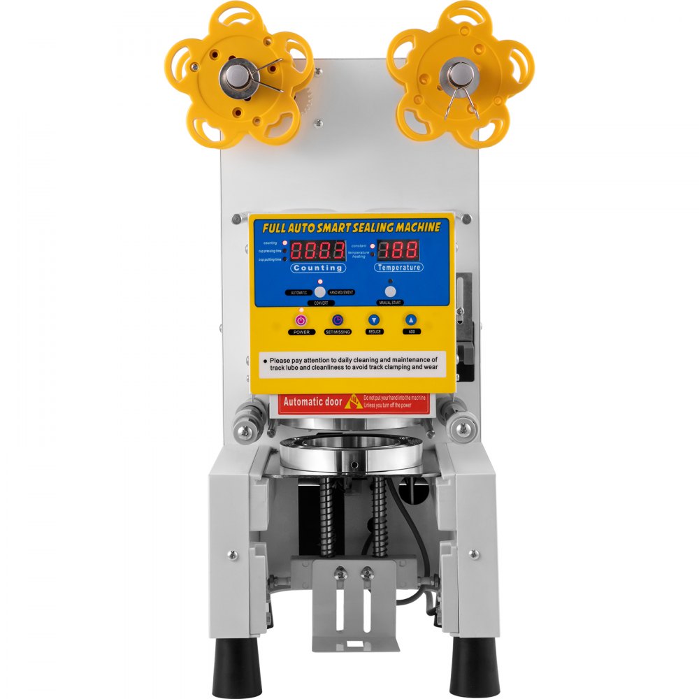 VEVOR Milchtee-Versiegelungsmaschine 450 Watt Automatische Versiegelung Siegelbechermaschine 220 V Boba Teetasse Versiegelungsmaschine Boba