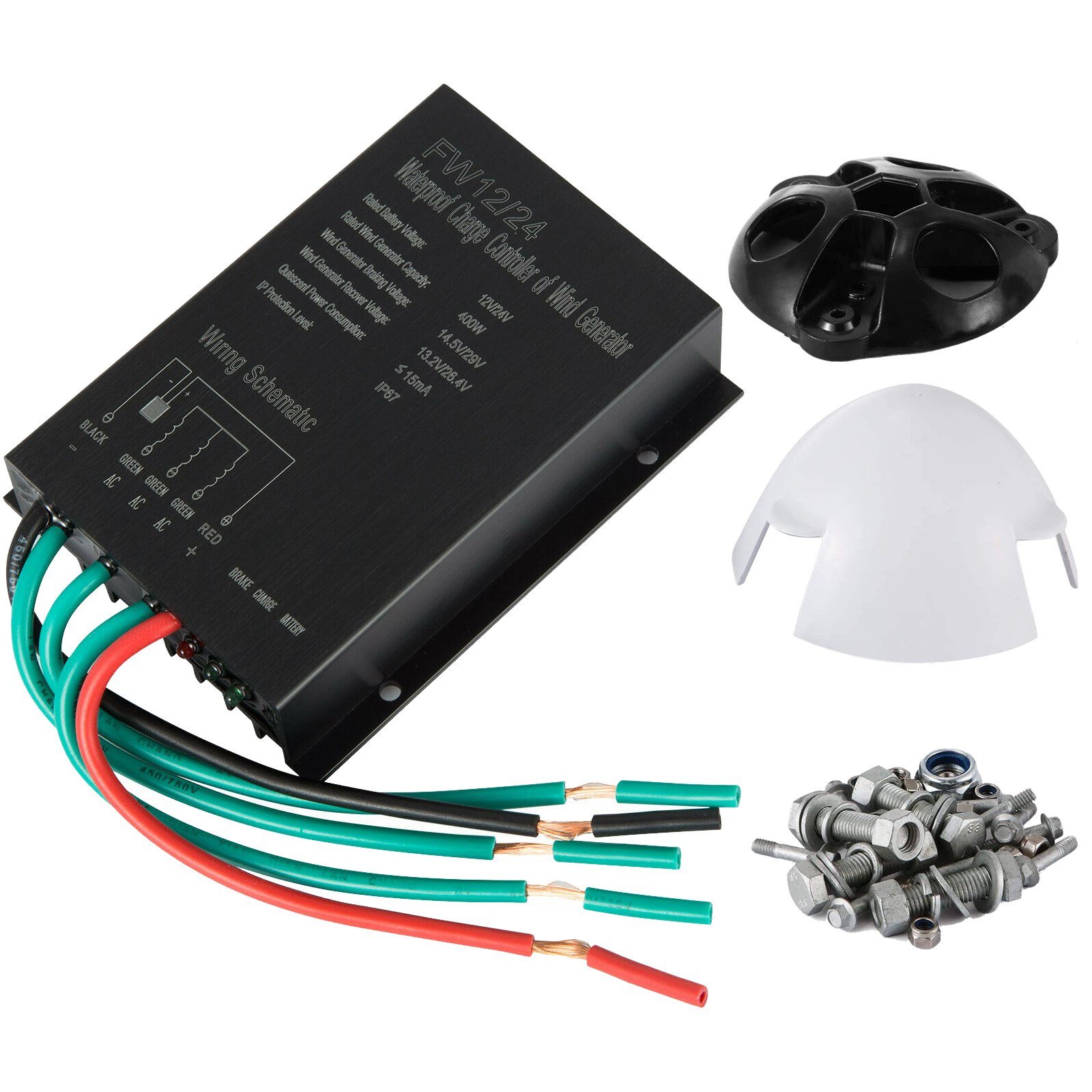 12v 100w 3 Blätter Wind Turbine Windgenerator Windkraftanlagen Nylonblatt