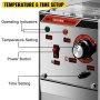 VEVOR Milchtee Versiegelungsmaschine 300-500 Tassen/h elektrische Teetasse Versiegelungsmaschine aus Kohlenstoffstahl & ABS-Kunststoff Versiegelungsbecher