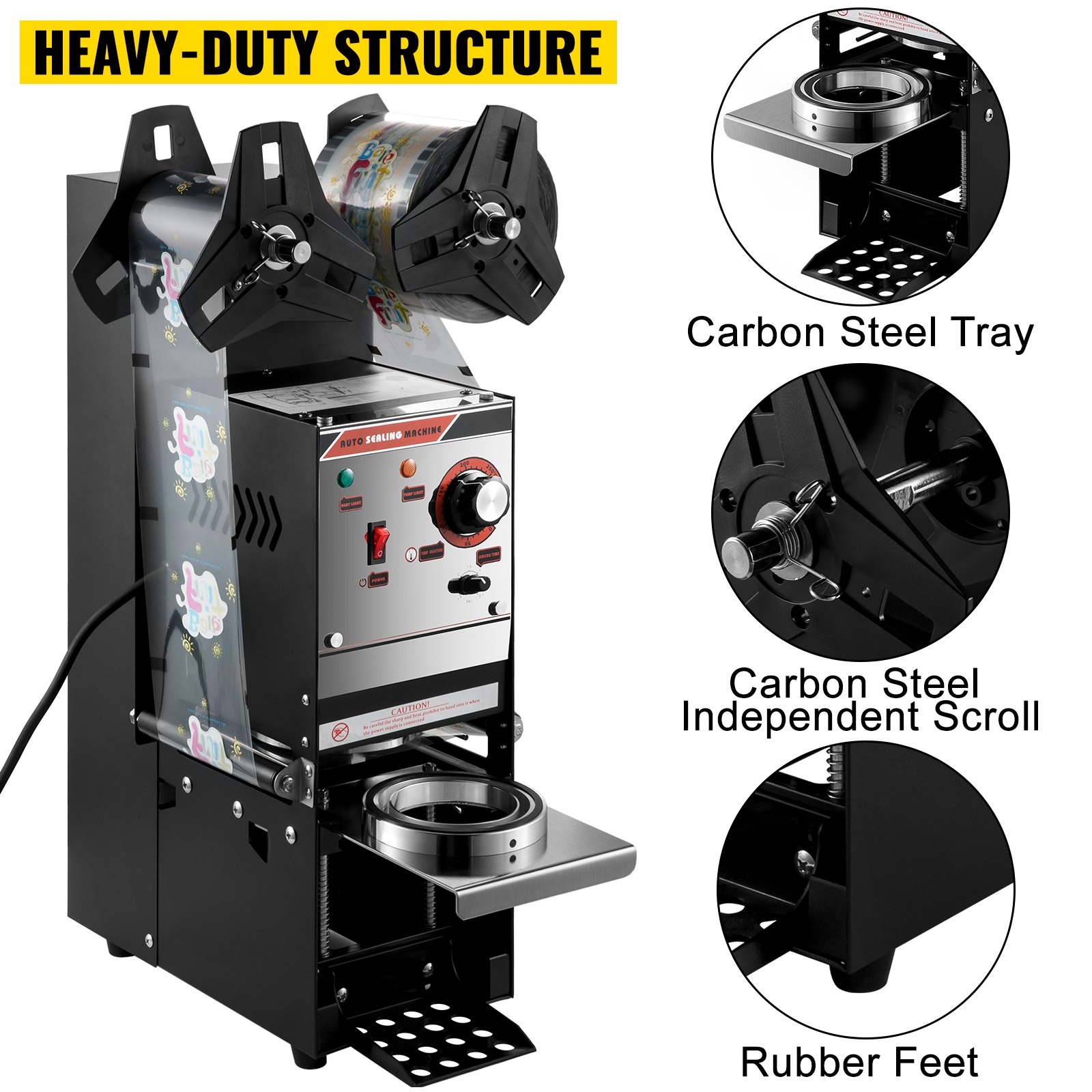 Vevor Milchtee Elektrische Versiegelung Versiegelungsmaschine Sealer Maschine