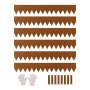 VEVOR Rasenkante, 6er-Pack 1016x152,4x1,5 mm, vorrostende Metall-Beeteinfassung, biegbare Garteneinfassung, Beetumrandung, Trennwand für Blumenbeete und Hofwege