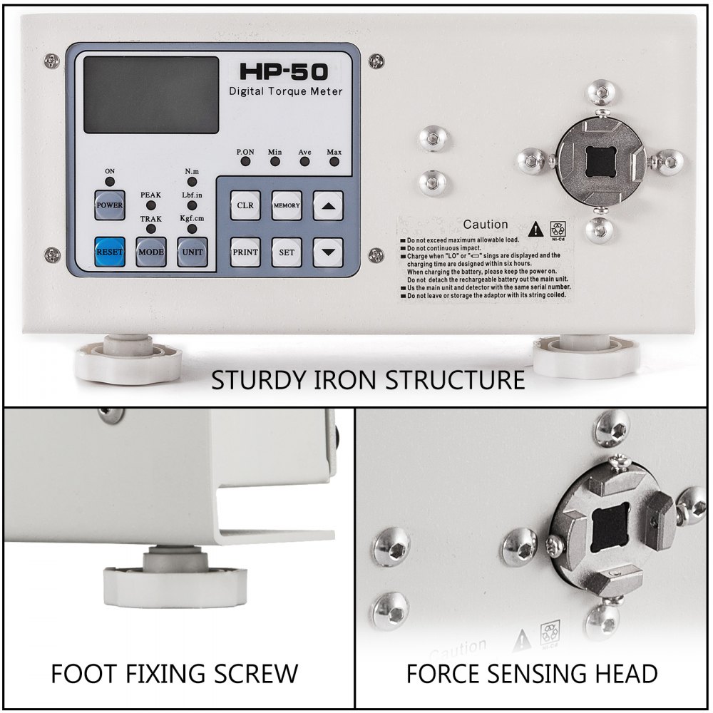 Druckbarer Drehmomentmesser Hios HP-50 Digitaler Drehmomentmesser Torsiometer USB-Schnittstelle