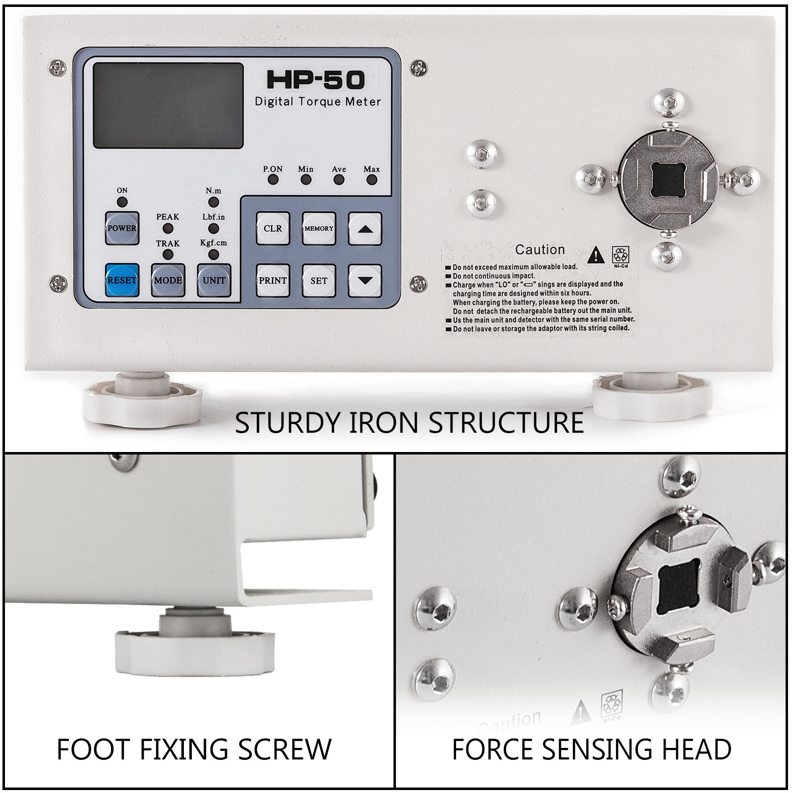 Druckbarer Drehmomentmesser Hios HP-50 Digitaler Drehmomentmesser Torsiometer USB-Schnittstelle