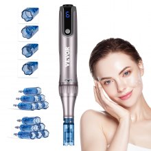 VEVOR Elektrischer Dermapen Microneedling-Stift 6-Gang 12 Nadeln Anti Aging