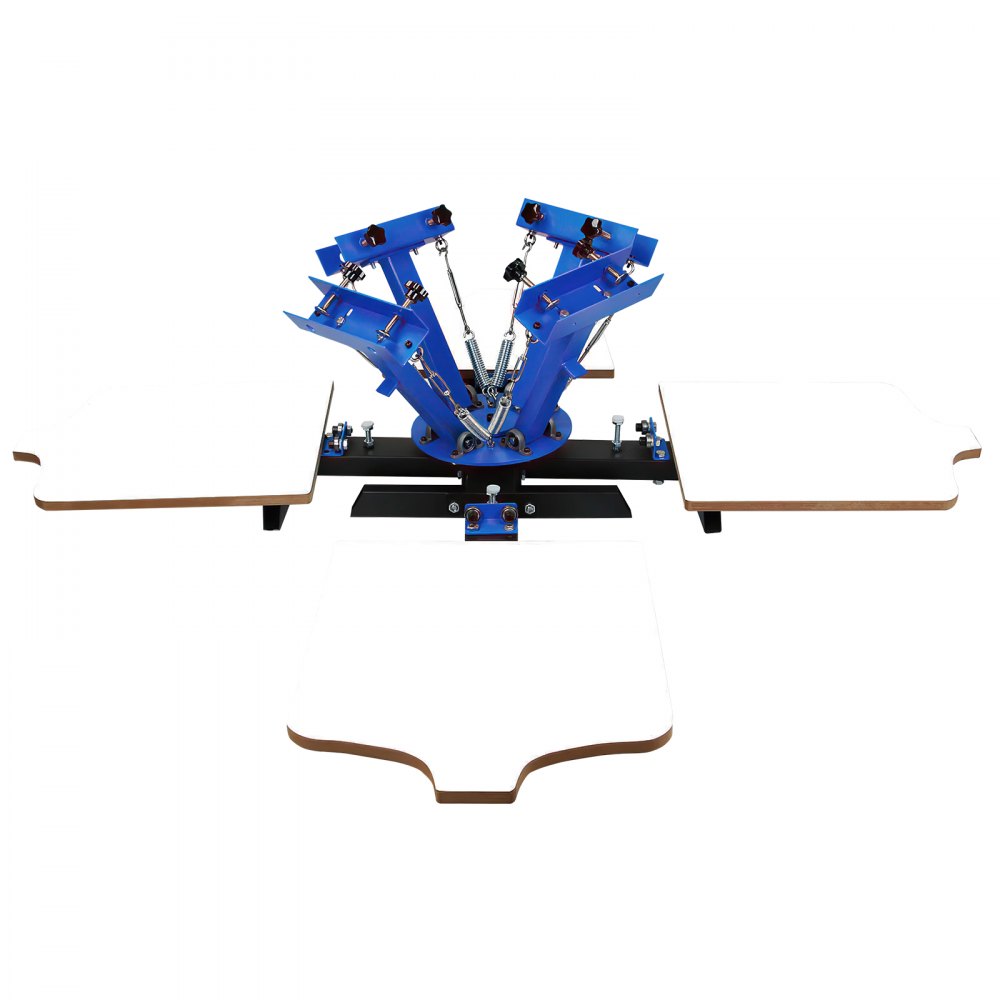 VEVOR NS404-ESU Silk Screen Printing Machine 4 Farbe 4 Station Siebdruckmaschine DIY Screen Press Printing Machine Siebdruck Set