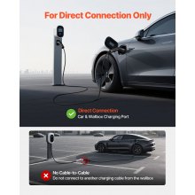 VEVOR EV Ladekabel, 32 A, 10 m, max. 22 kW, Verlängerungskabel, kompatibel mit Typ-2-Ladegeräten für Elektrofahrzeuge, 3-Phasen-Wechselstrom, 480 V, 50 Hz, IP65, Autoladekabel mit Tragetasche