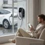VEVOR Wallbox Wandladestation 22 kW Dreiphasig CEE 32 A 400 V Typ 2, Ladegerät für Alle Elektrofahrzeuge und Plug-in-Hybride, Intelligentes Autoladegerät mit App-Steuerung, Digitalanzeige, IP65