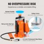 VEVOR Air Hydraulic Bottle Jack, 20 Ton/40000 LBS All Welded Bottle Jack, 265 - 500 mm Lifting Range, Manual Handle and Air Pump, for Car, Pickup, Truck, RV, Auto Repair, Industrial Engineering