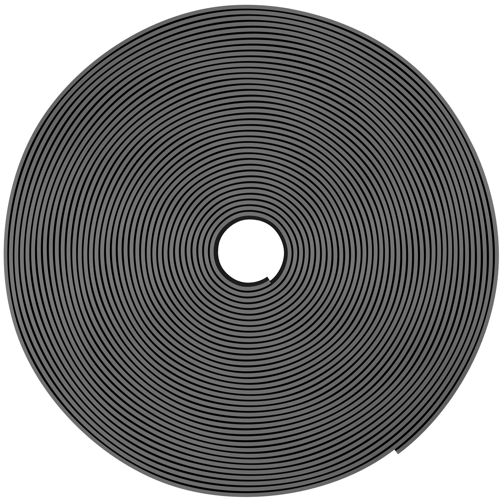 VEVOR Garden Edging 12.2 mx 25.4 cm, Lawn Edging, Recycled HDPE Decking Board, Flexible Lawn Edge for Landscaping, Lawn, Garden, Yard, Prevents Weeds, Black