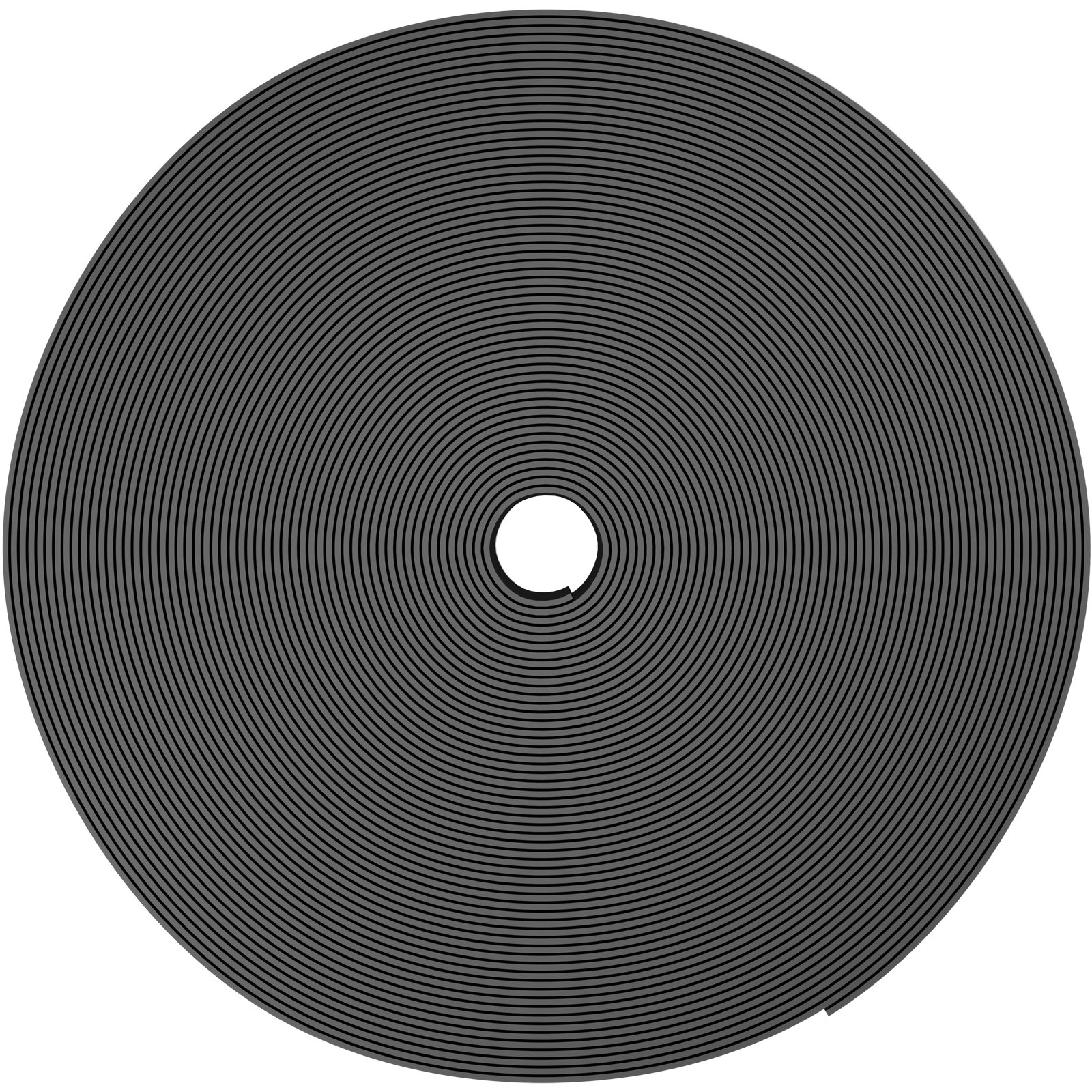 VEVOR Landschaftseinfassung, 25,4 cm Tiefe, 24,4 m Gesamtlänge, spiralförmiges Terrassenbrett aus recyceltem HDPE, flexible Biegekante für Landschaftsbau, Rasen, Garten, Hof