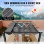 VEVOR Pavillon Gartenzelt Outdoor Pergola Sonnenschutzdach 2,97x2,97x2,3m Grau