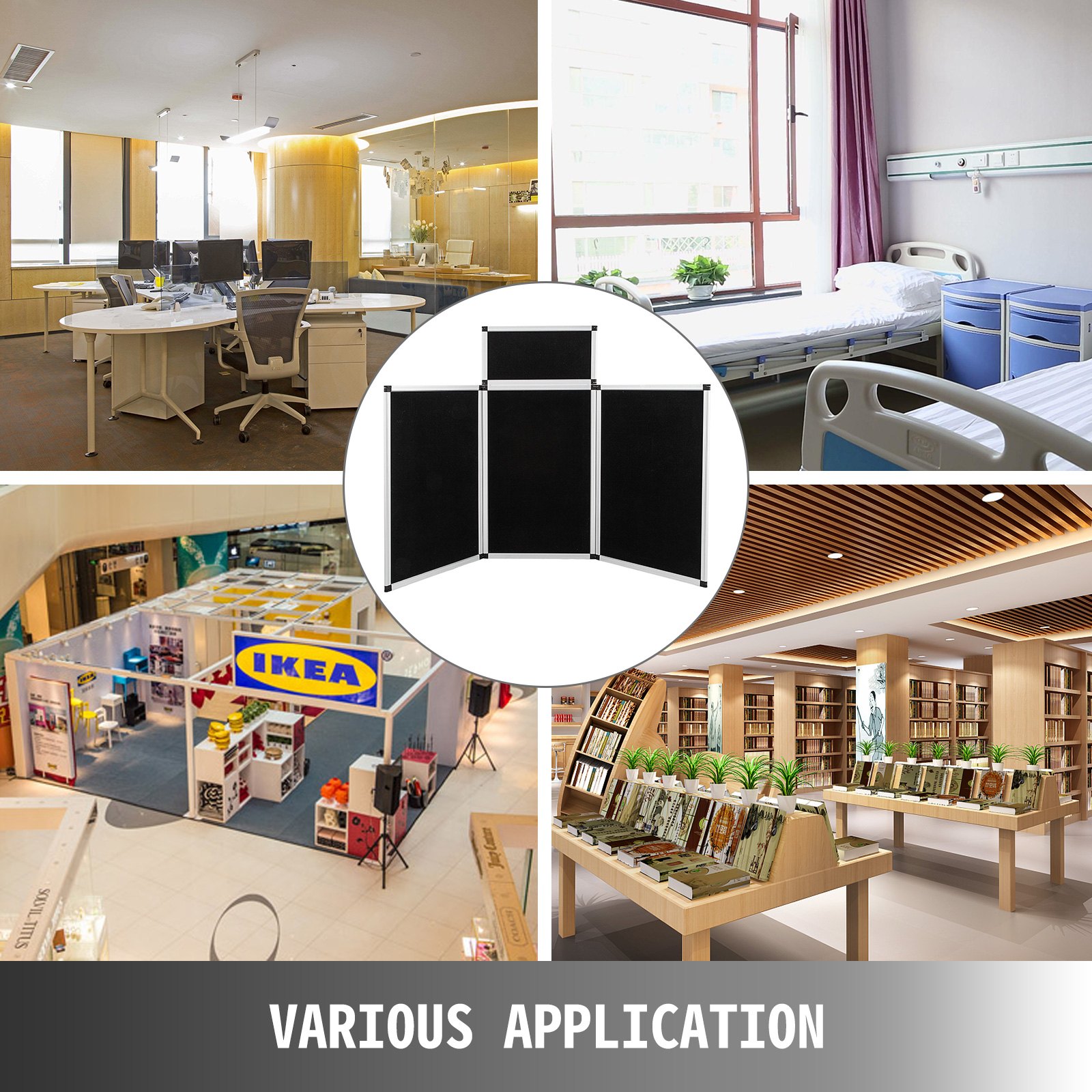 Promotionswand 4panels Faltdisplay Faltwand Faltpaneel Messewand 3+1