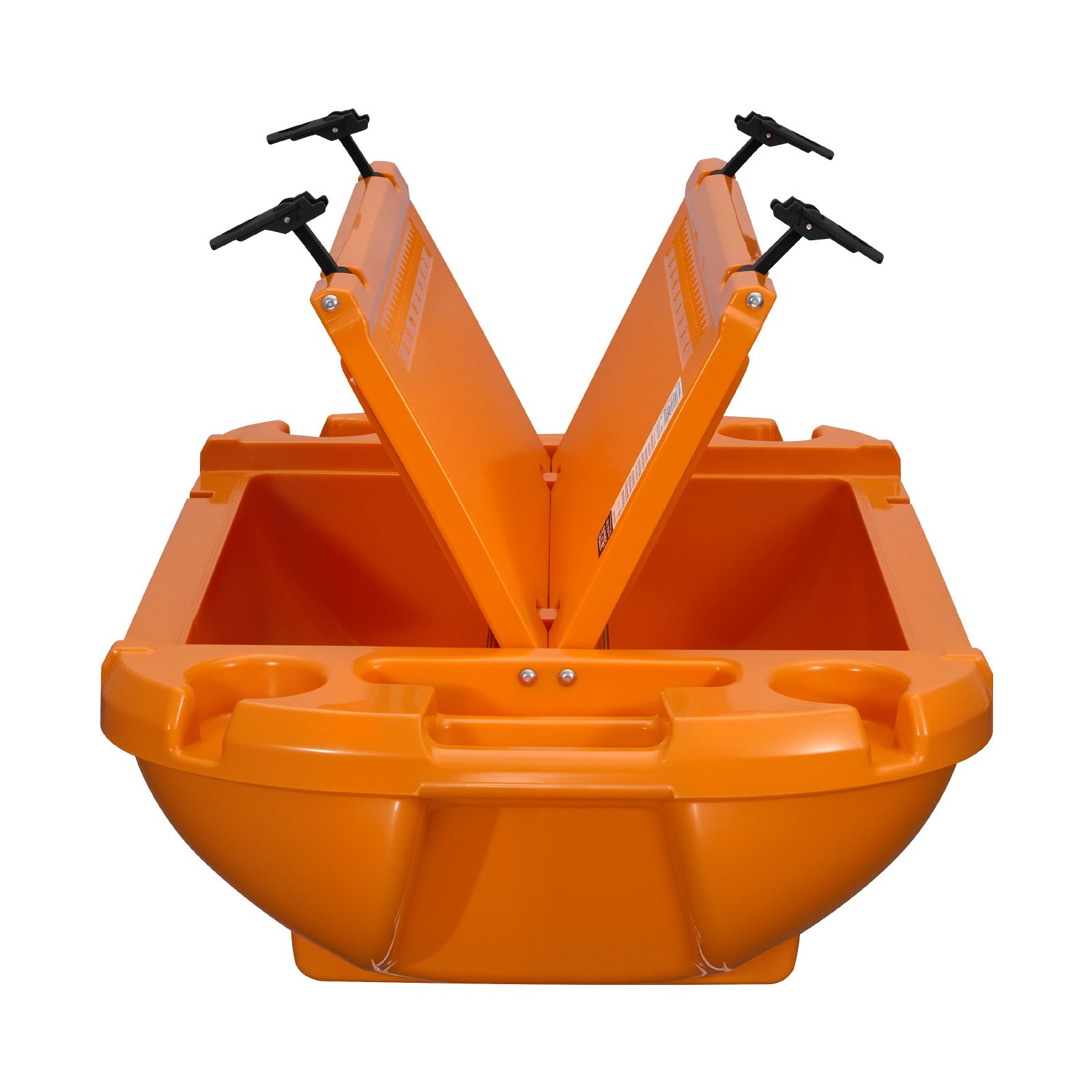 VEVOR Floating Cooler, 37.9 L Floating Ice Chest with Dry Storage & Tow Rope, Premium LLDPE Amphibious Drink Cooler for Water & Land, Cruise Smoothly Stable on Lake, River, Pool, Beach, Kayak, Orange