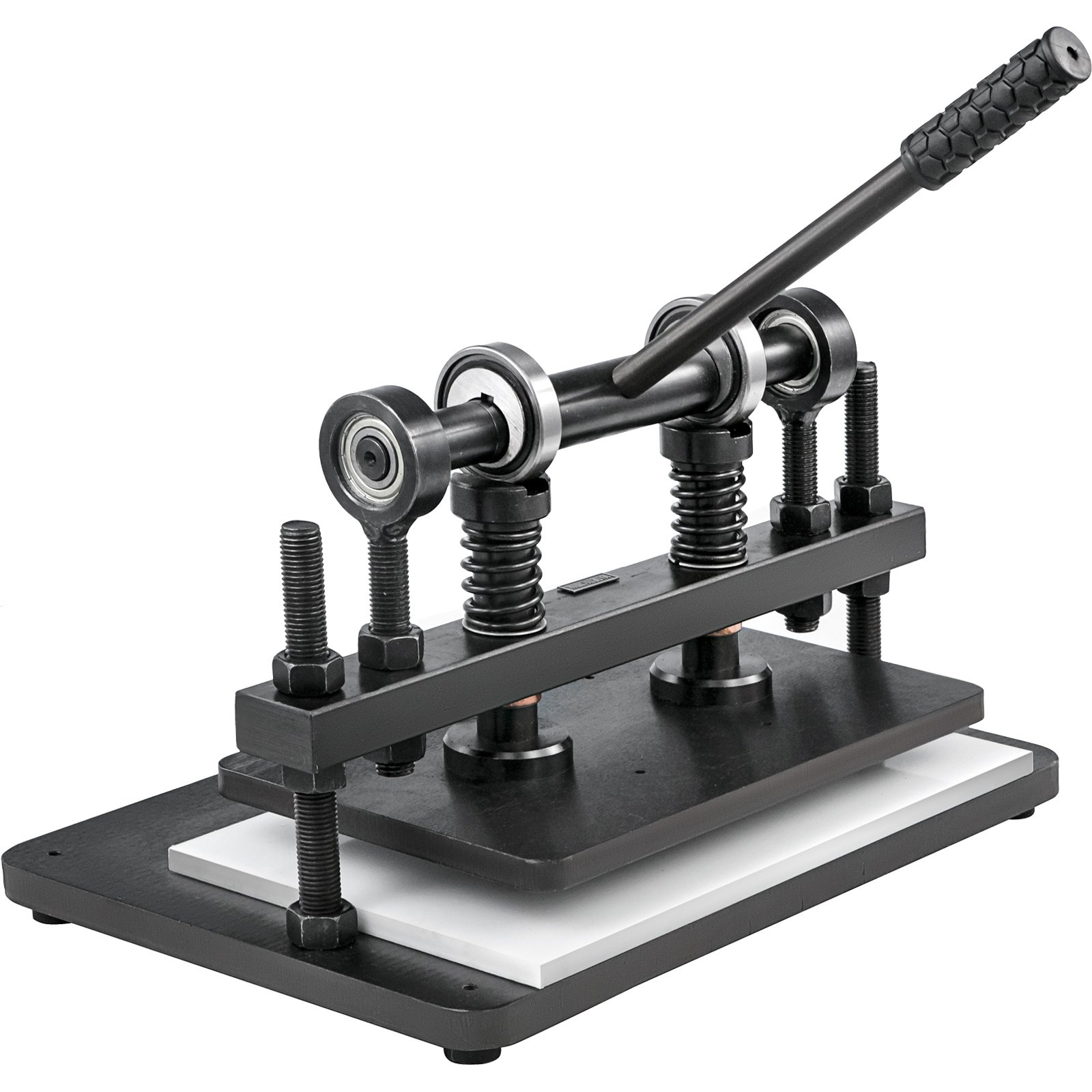 VEVOR 36X22cm Leather Embossing Machine Manuell Leder Prägemaschine Kaltziehstahl Leather Cutting Machine Lederschneidemaschine für Leder Stoff Papier Folie