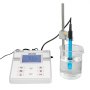 VEVOR Tisch-pH-Meter, Messbereich pH 0–14, Labortester-Set mit Hintergrundbeleuchtung, Kalibrierlösungen, Netzteil, Speicher für bis zu 50 Messwerte, für Temperatur- & Wasserqualitätsmessungen