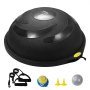 VEVOR Gymnastikball Fitnessball Sportball Yogaball 66cm Halb Schwarz Balance