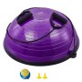 VEVOR Halb-Gymnastikball-Trainer, 23 Zoll Balance-Ball-Trainer, 660 lbs Stabilitätsball, Yoga-Ball mit Widerstandsbändern und Fußpumpe, Kraft-Fitnessball für das Heim-Fitnessstudio, Ganzkörpertraining