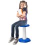 VEVOR Wackelstuhl für Kinder Wackelhocker mit Schwammkissen, Kinderhocker verbessert Konzentration, Haltung und beruhigt Kinder, 70 kg belastbar Wackelhocker aus HDPE ideal für Schulen Zuhause Blau