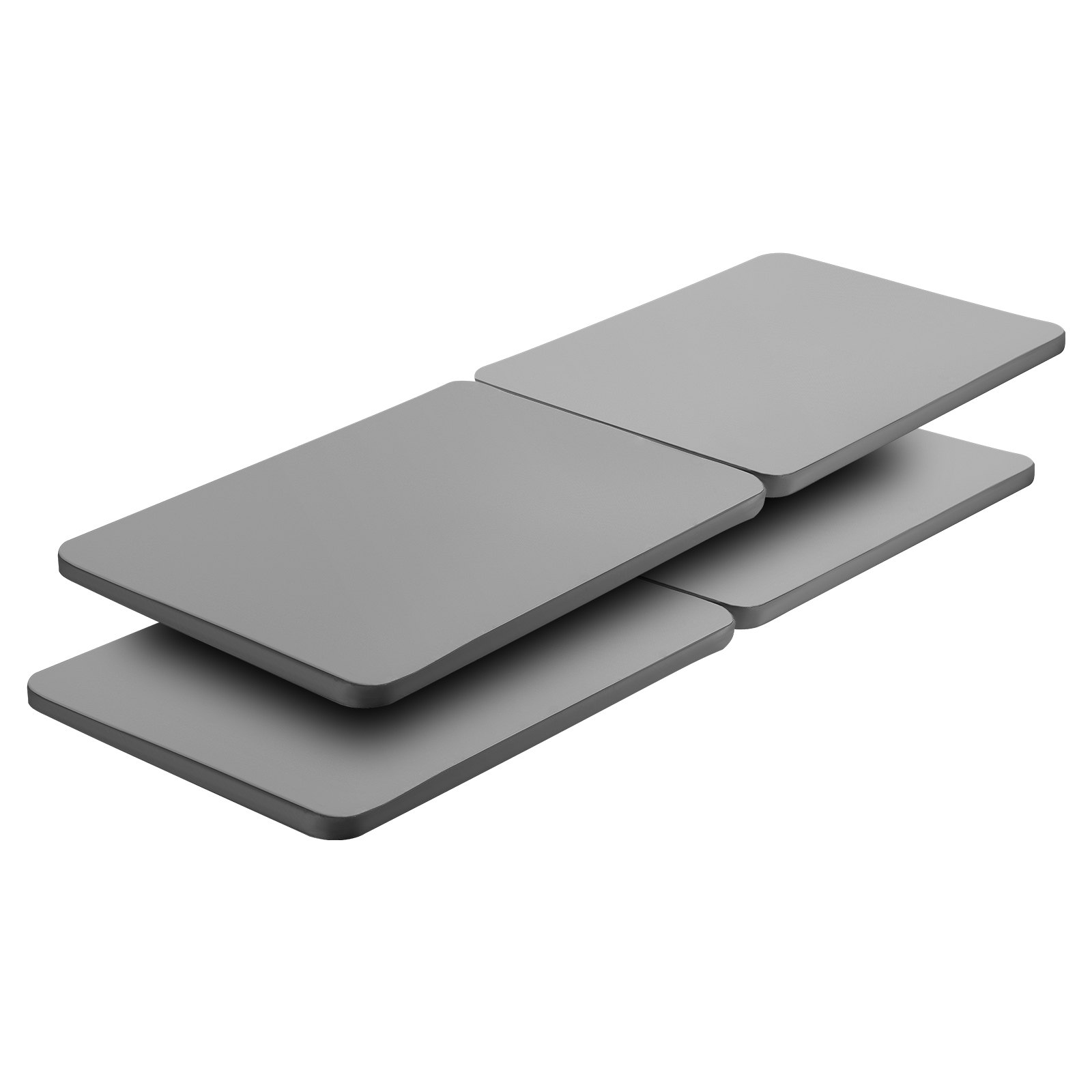 VEVOR Queen Size Bunkie Board, 1.5 in Bed Board Slats with 200D Oxford Cloth, Wooden Mattress Support for Queen Size Bed, Easy Assembly Support under Mattress, 4 Piece, Gray