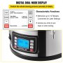 VEVOR Elektrisches Brühsystem, 35 l Brühtopf, All-in-One Bierbrauer mit Pumpe, Kochgerät mit Panel, Auto/Manueller Modus 100-1800 W Leistung 25-100 ℃ Temperatur 1-180 Min Timer Rezeptspeicher