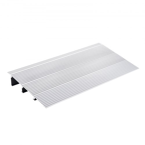 VEVOR Türschwellenrampe, 7,6 cm Höhe, 800 lbs Tragfähigkeit, Türrampe für Rollstühle, Aluminium-Schwellenrampe für Türen, verstellbare modulare Schwellenrampe für Rollstühle, Roller, Elektrorollstühle