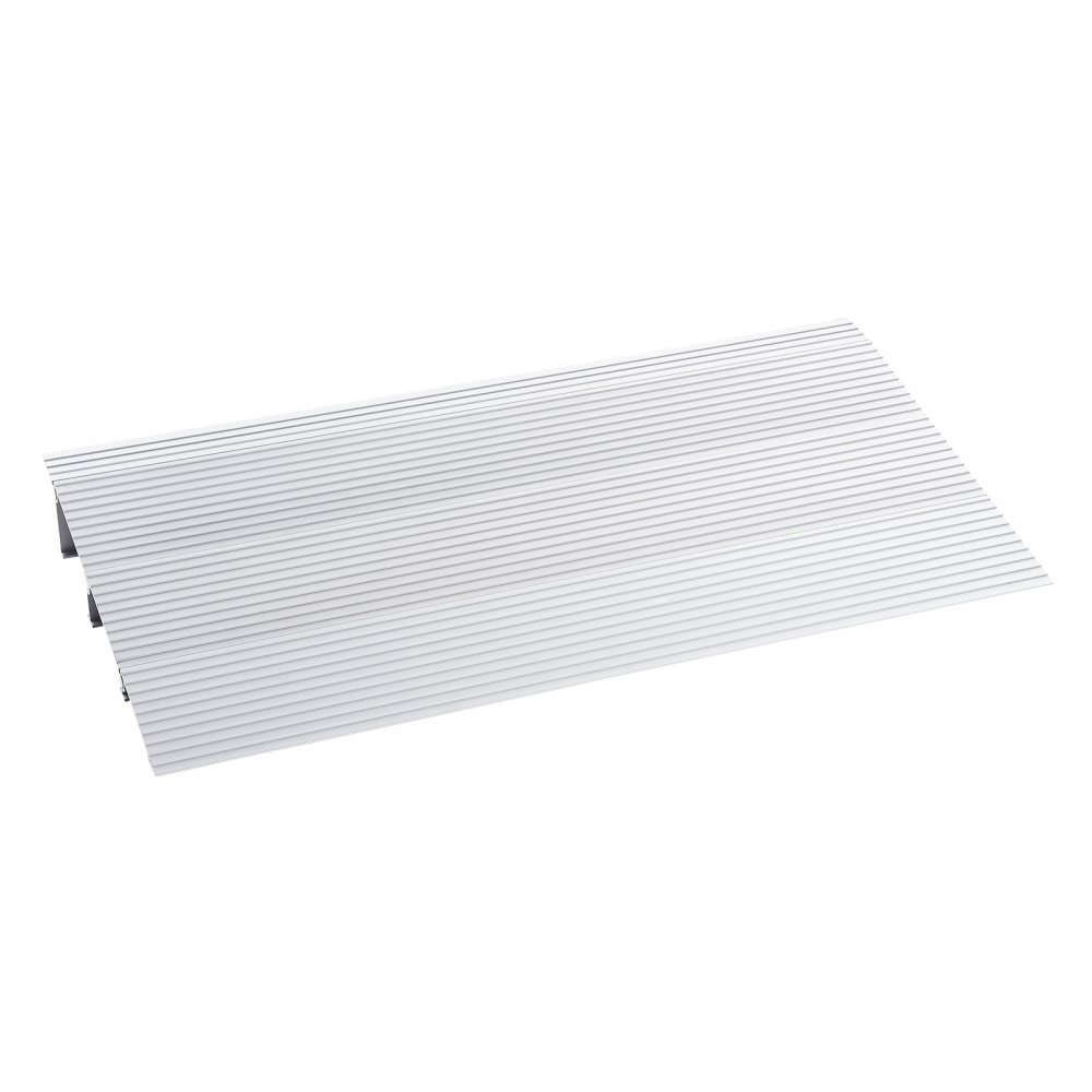 VEVOR Threshold Ramp 43.6 x 86.4 x 7.6 cm Wheelchair Ramp 362.8 kg Load Capacity Aluminum Alloy Access Ramp Curb Ramp Modular Design Threshold Ramp Non-Slip Aluminum Ramp