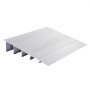 VEVOR Türschwellenrampe 69 x 86,4 x 12,7 cm Rollstuhlrampe 362,8 kg Tragfähigkeit Auffahrrampe aus Aluminiumlegierung Bordsteinrampe modulares Design Schwellenrampe rutschfest Aluminiumrampe Rampe